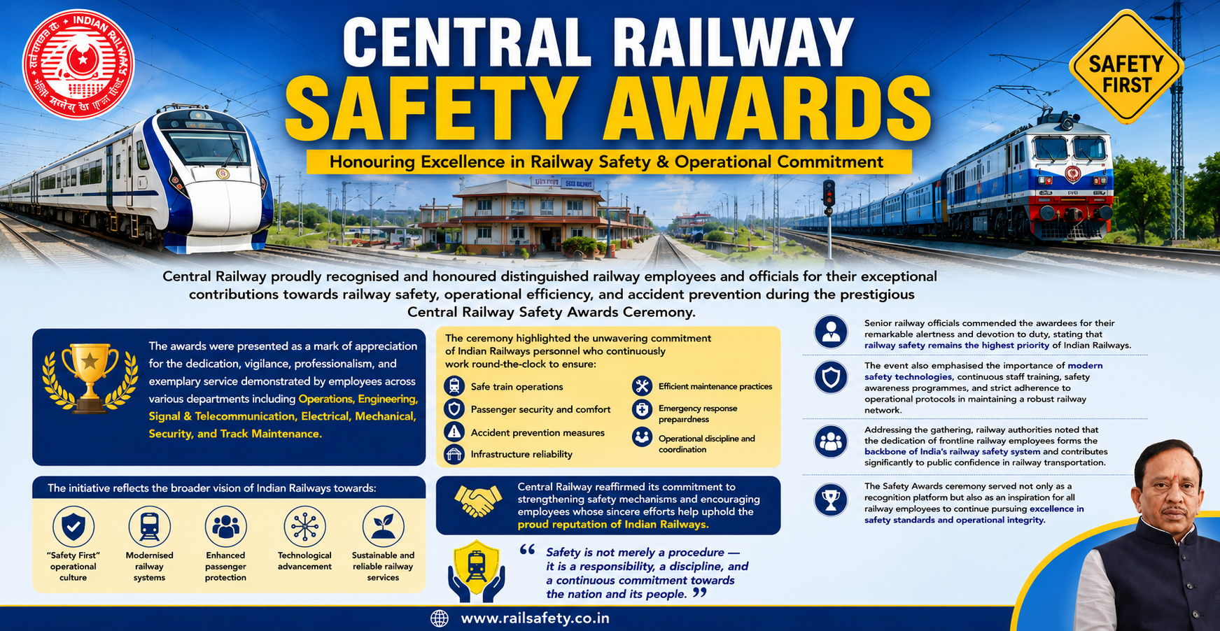 CENTRAL RAILWAY SAFETY AWARDS